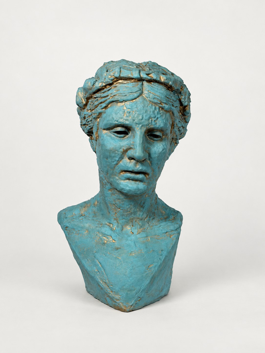 The downward-looking face of Janus of Love